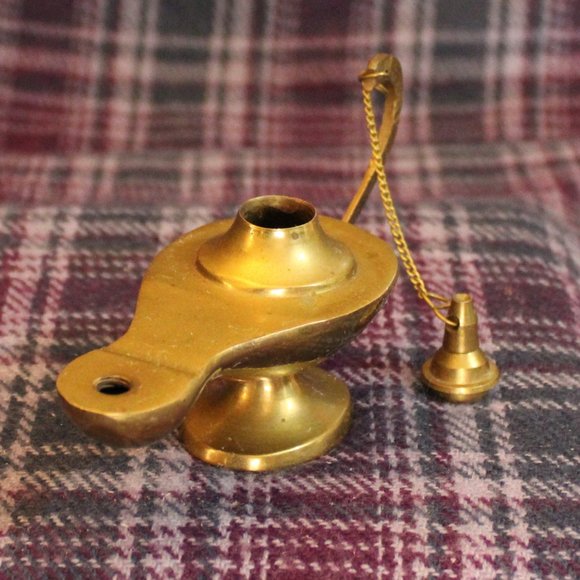 Brass Aladdin's Lamp Incense Burner - Picture 3 of 8